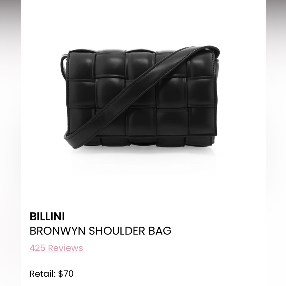 Billini Black Bronwyn Woven Shoulder Bag